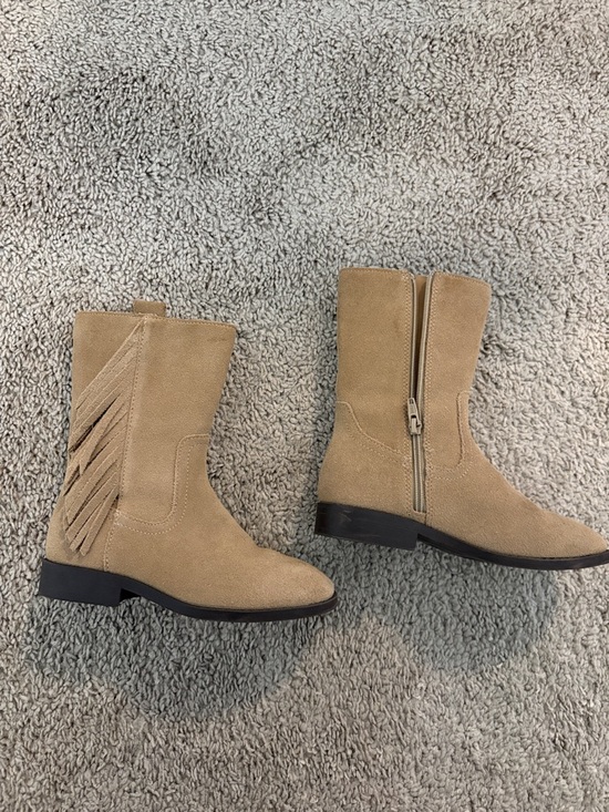 Zara Other - Zara Tan Suede Mid-Calf Boots Girls’ 12
